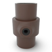 Buiskoppeling Borgring - vintage bruin-B / 26,9 mm